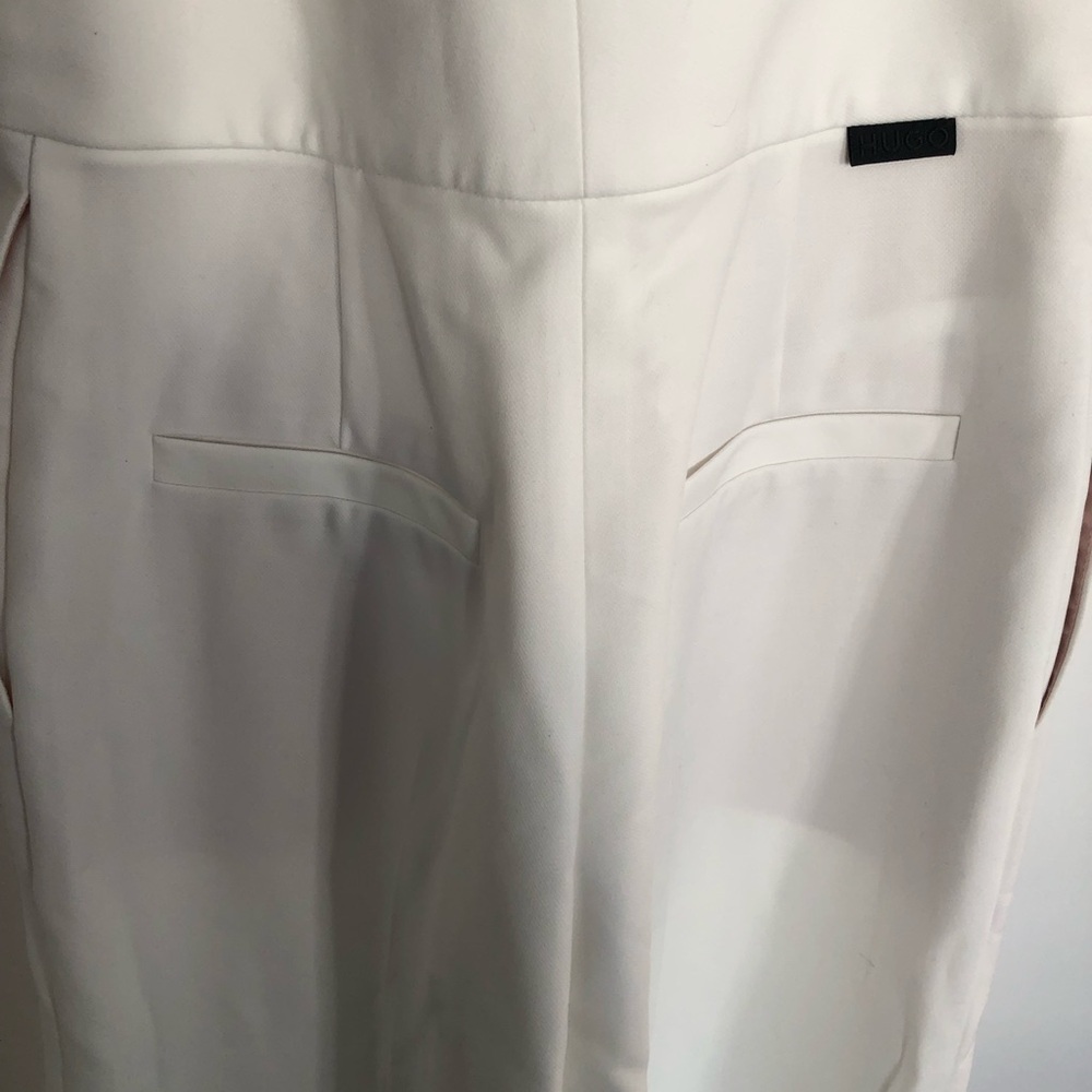 Hugo Boss Women's Wide Leg Cream Pants new - Picture 2 of 10